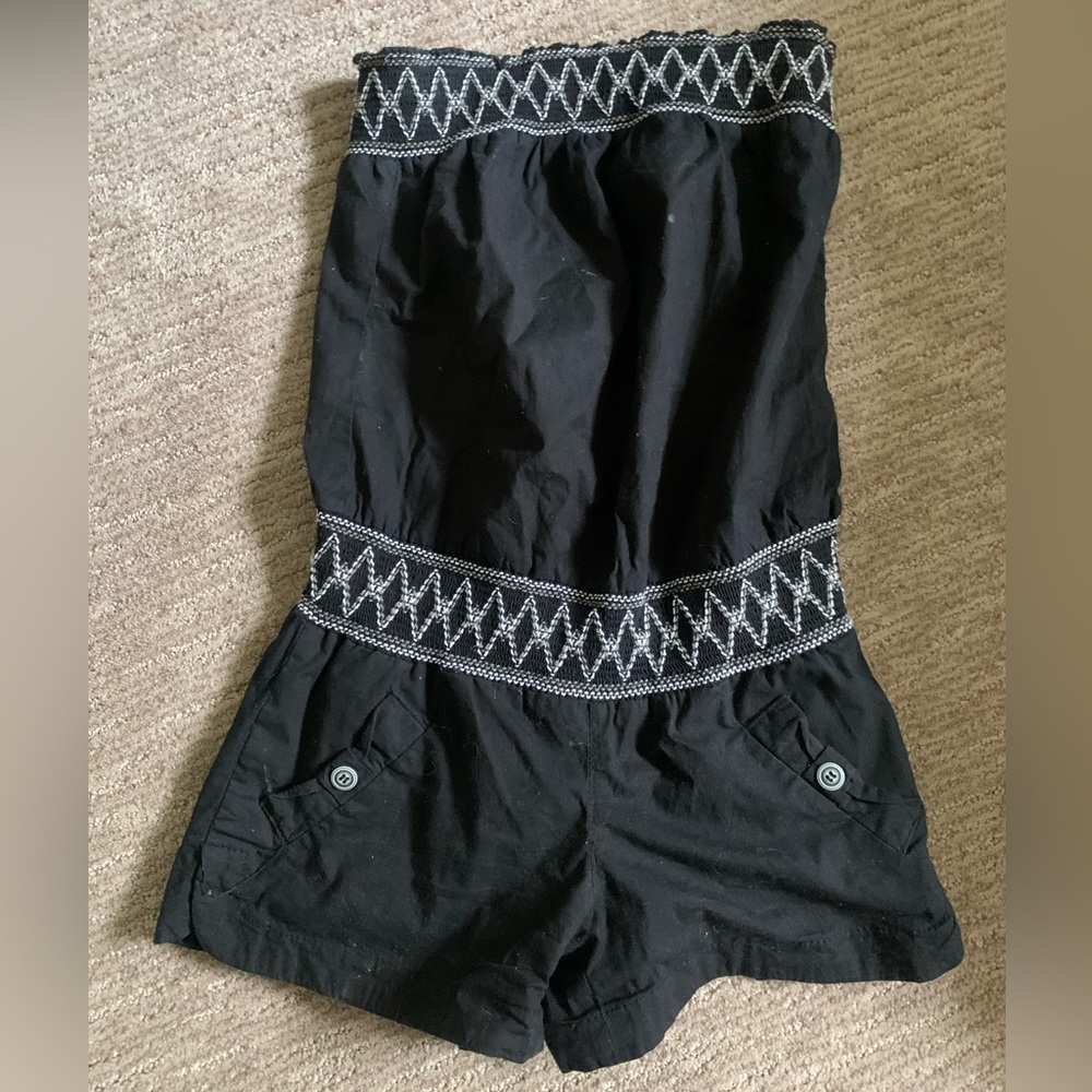strapless romper
